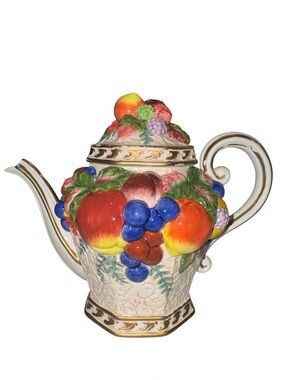 Vintage Fitz & Floyd “Venezia” Collection Fruit Teapot- 2000 RETIRED
